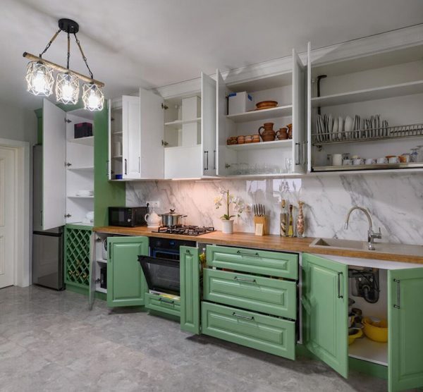 چیدمان کابینت آشپزخانه