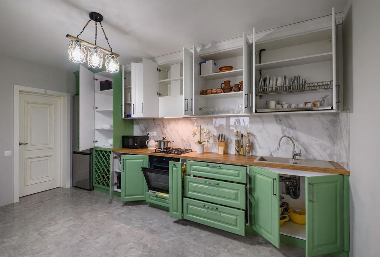 چیدمان کابینت آشپزخانه